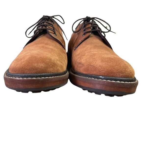 Ted Baker London Brown Suede Leather Cap Toe Derby Shoes Mens 44 US 11 Casual main image 10